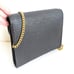 Nina Ricci Front Flap 90's Vintage Chain Shoulder Bag Embossed NR Leather Trim
