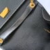 Nina Ricci Front Flap 90's Vintage Chain Shoulder Bag Embossed NR Leather Trim