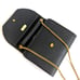 Nina Ricci Front Flap 90's Vintage Chain Shoulder Bag Embossed NR Leather Trim