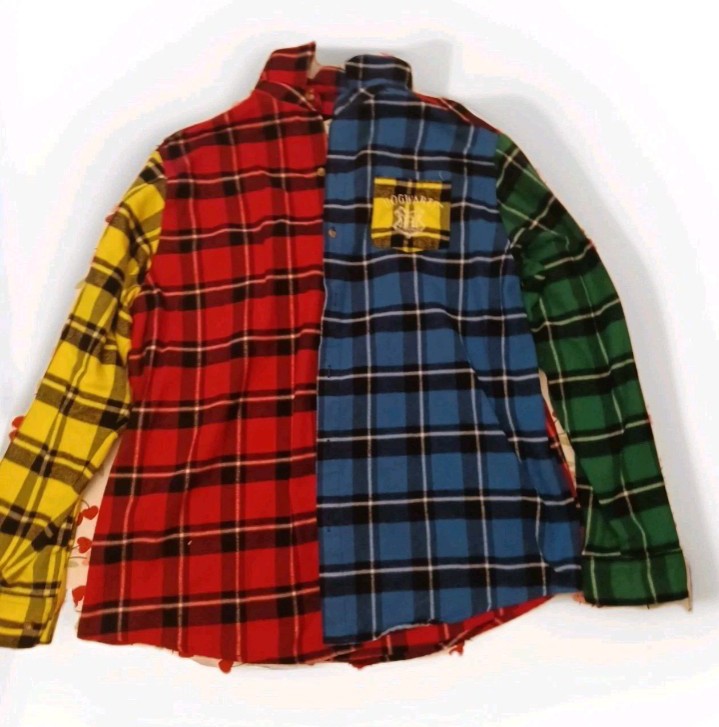 Harry Potter Flannel Shirt Cakeworthy Hogwarts 2XLarge Excellent Condition
