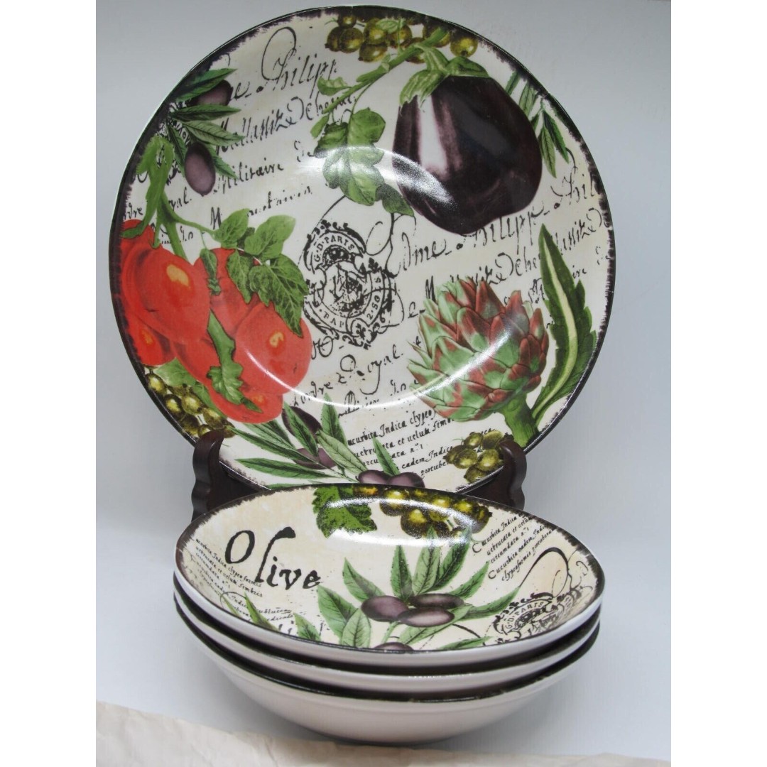 Certified International Tre Sorelle Studios 1 Large And 3 Individual Bowls Set