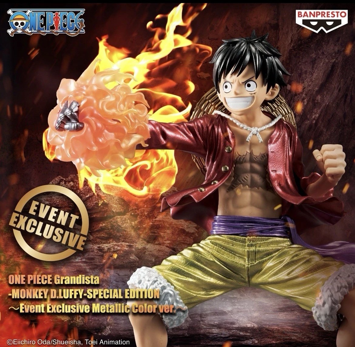Anime Expo 2025 ONE PIECE Grandista MONKEY D.LUFFY Metallic Color Exclusive