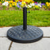 Black Basket Weave Patio Umbrella Stand