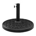 Black Basket Weave Patio Umbrella Stand
