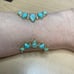 Kate Spade Green Sea Stones with Rhinestones cuff Bangle