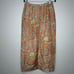 Harold's Italian Silk Paisley Midi Skirt Vintage Boho Orange Blue Gold Size 12