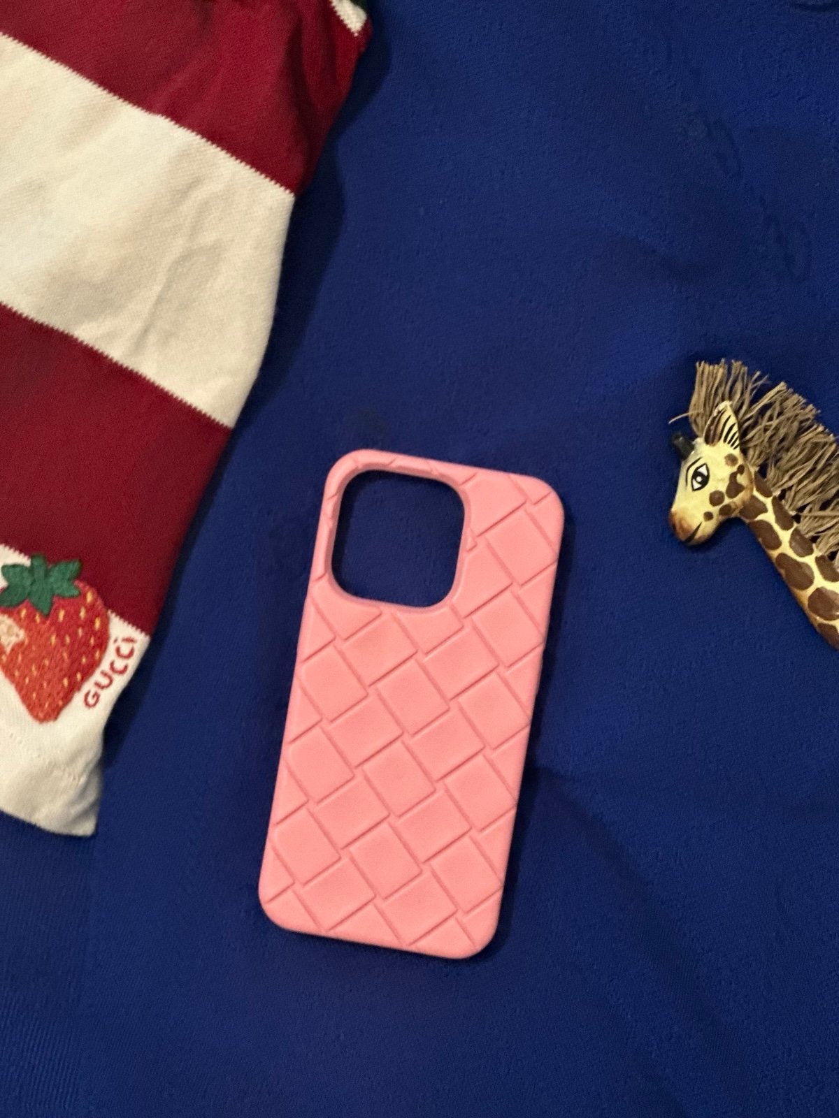 Bottega Veneta Pink Intrecciato Case 14 Pro