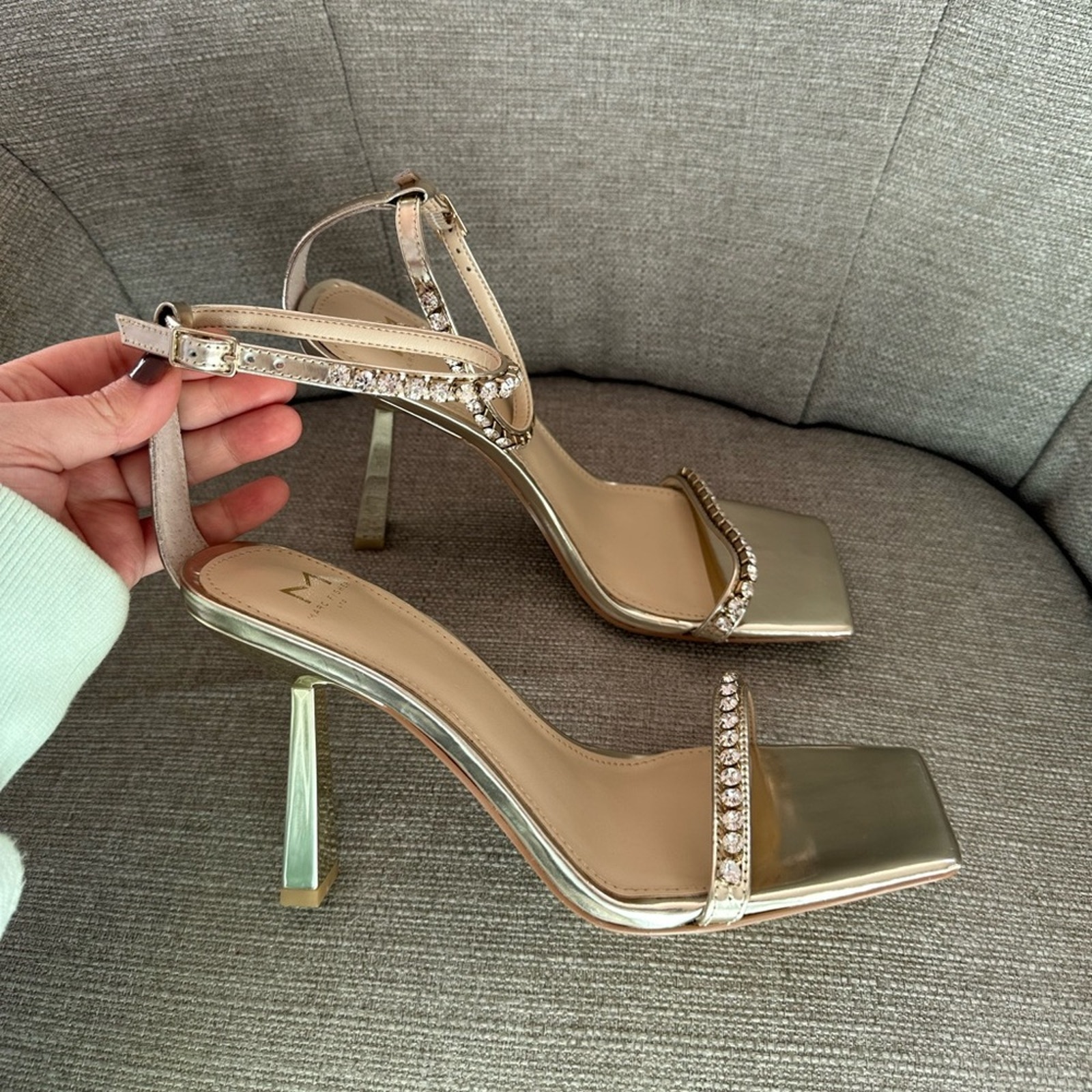 NWOT: Marc Fisher Karima Rhinestone Heels