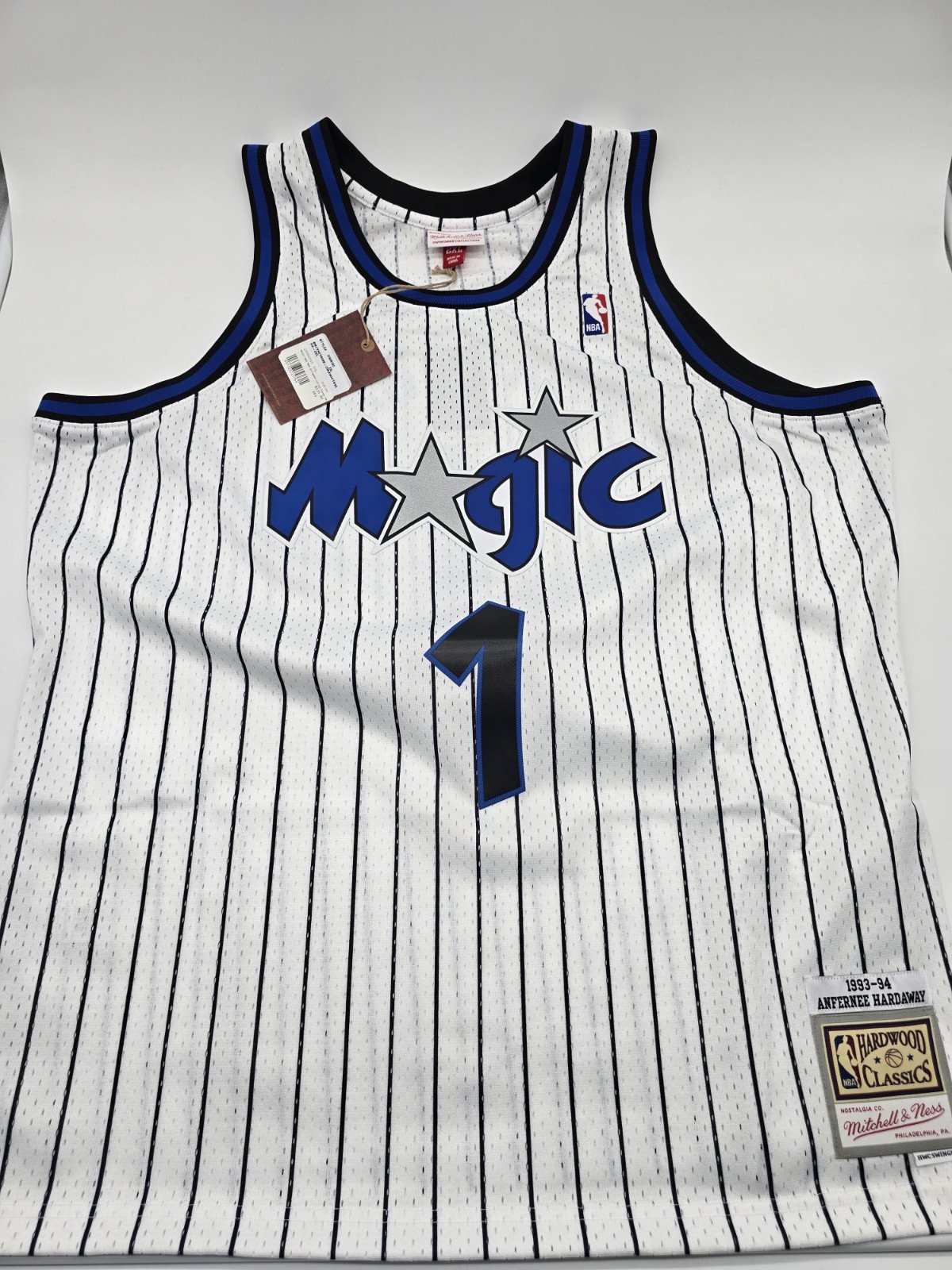 Mitchell & Ness Orlando Magic Anfernee Hardaway White Jersey 1993-94 Men’s XXL