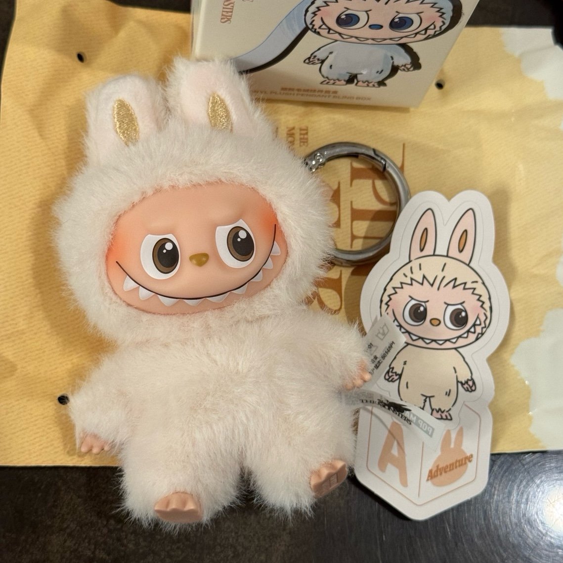 Authentic Pop Mart Pin for Love Labubu - Letter A