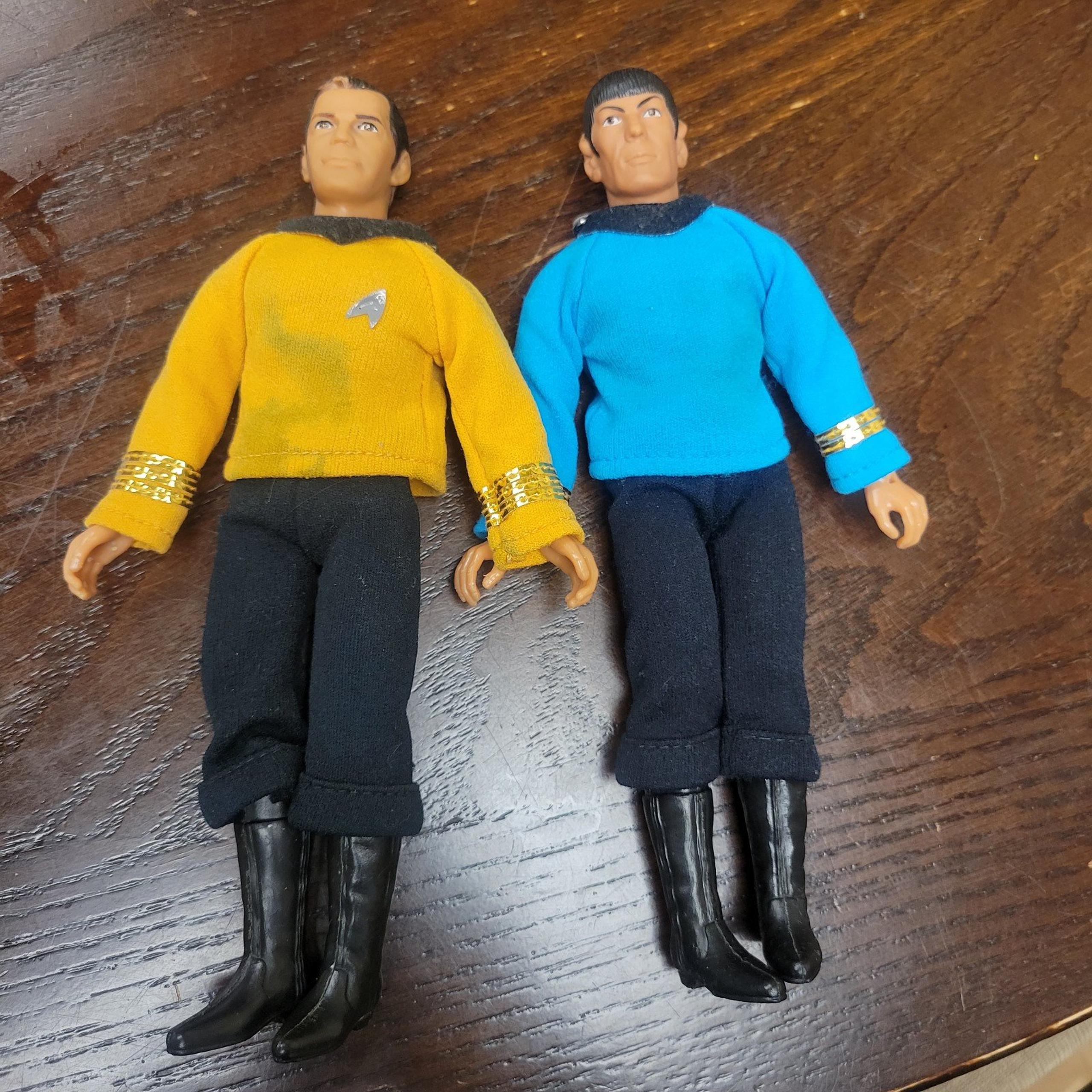 1974 Spock and Captain Kirk Action Figures