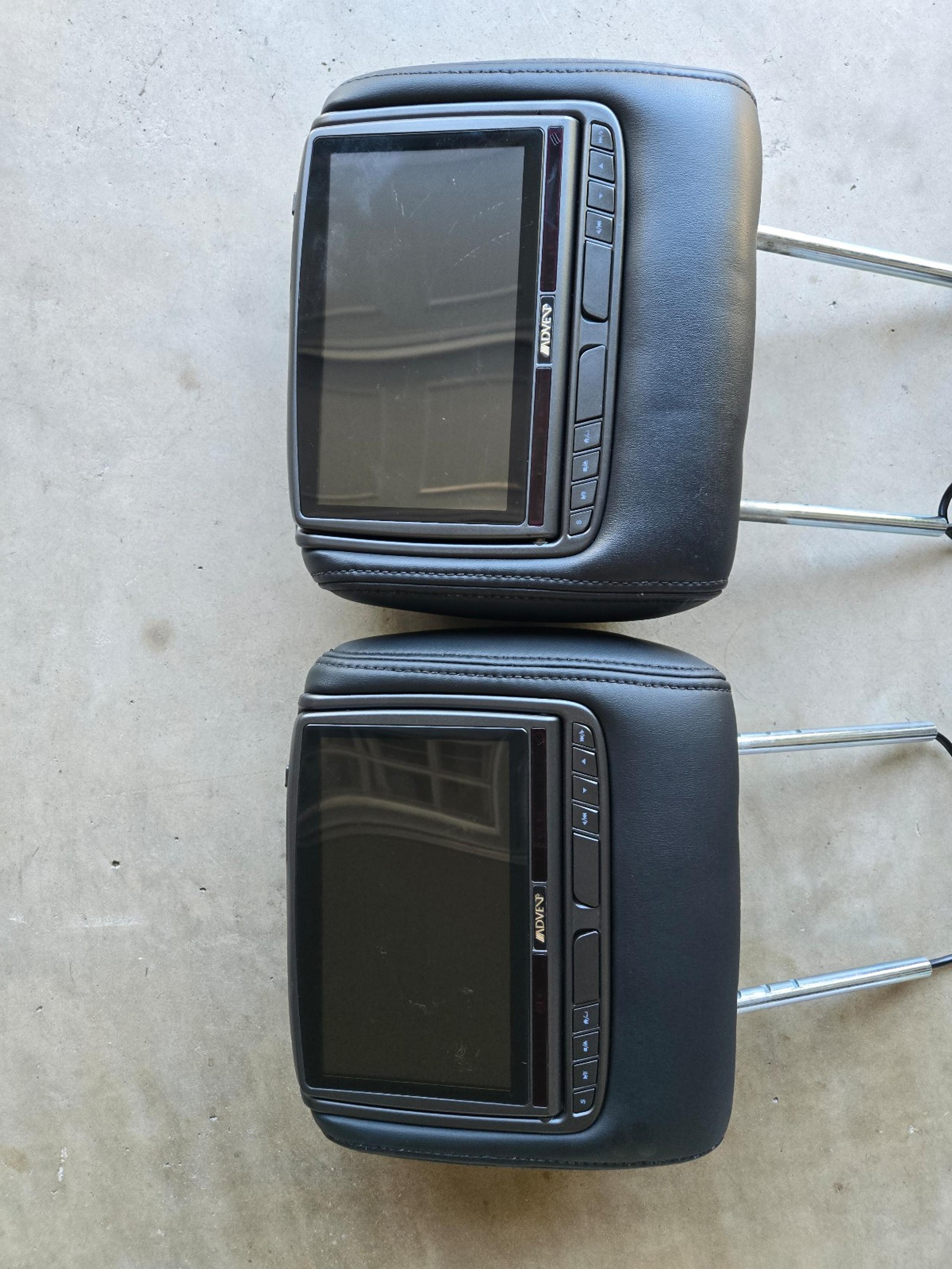 Advent 8″ Dual Headrests with DVD/HDMI/MHL/USB w/ headphones