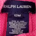 Ralph Lauren Pink Cable Knit Sweater Dress Size 12 months