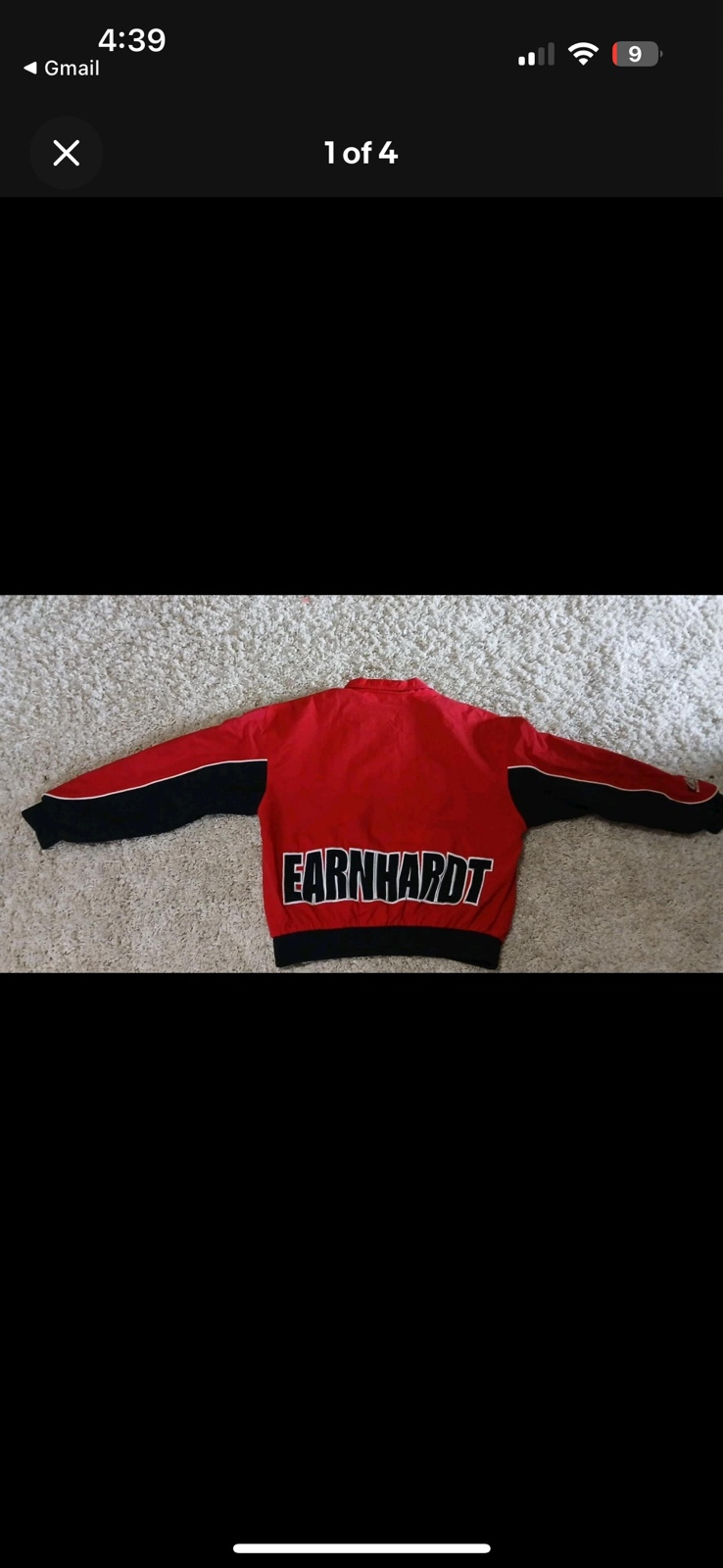 Vintage 90s Dale Earnhardt Junior Red Nascar Racing Windbreaker Jacket Mens L