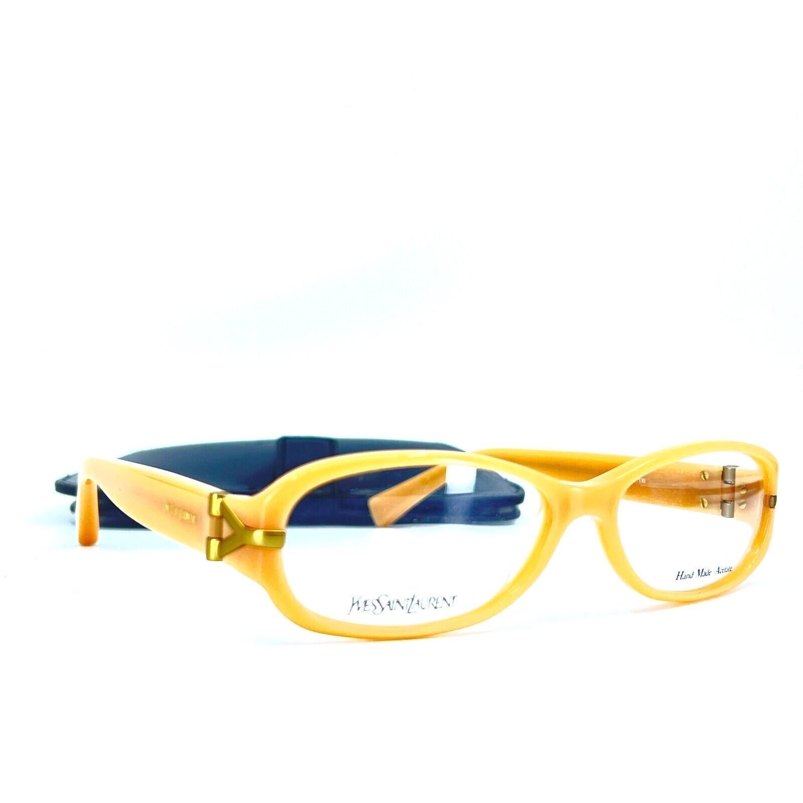 Yves Saint Laurent Eyeglasses YSL6313 QR5 Round Brown Frame 52-16 130 mm