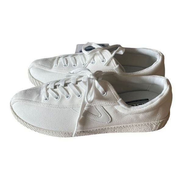 NWT Anthropologie Tretorn Nylite Bold Platform White Sneakers SZ 11