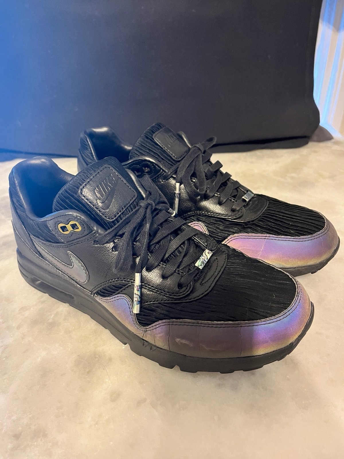 Nike Air Max 1 Ultra Serena Williams holographic black women size 8