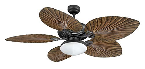 FJ World Model FJ-T52041 Stylish Tropical Ceiling Fan with 5 Leaf Shape Blades