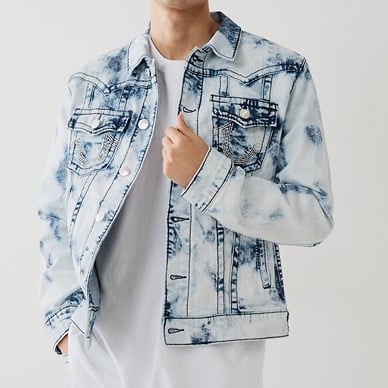 TRUE RELIGION JIMMY BIG T STITCH DENIM JACKET