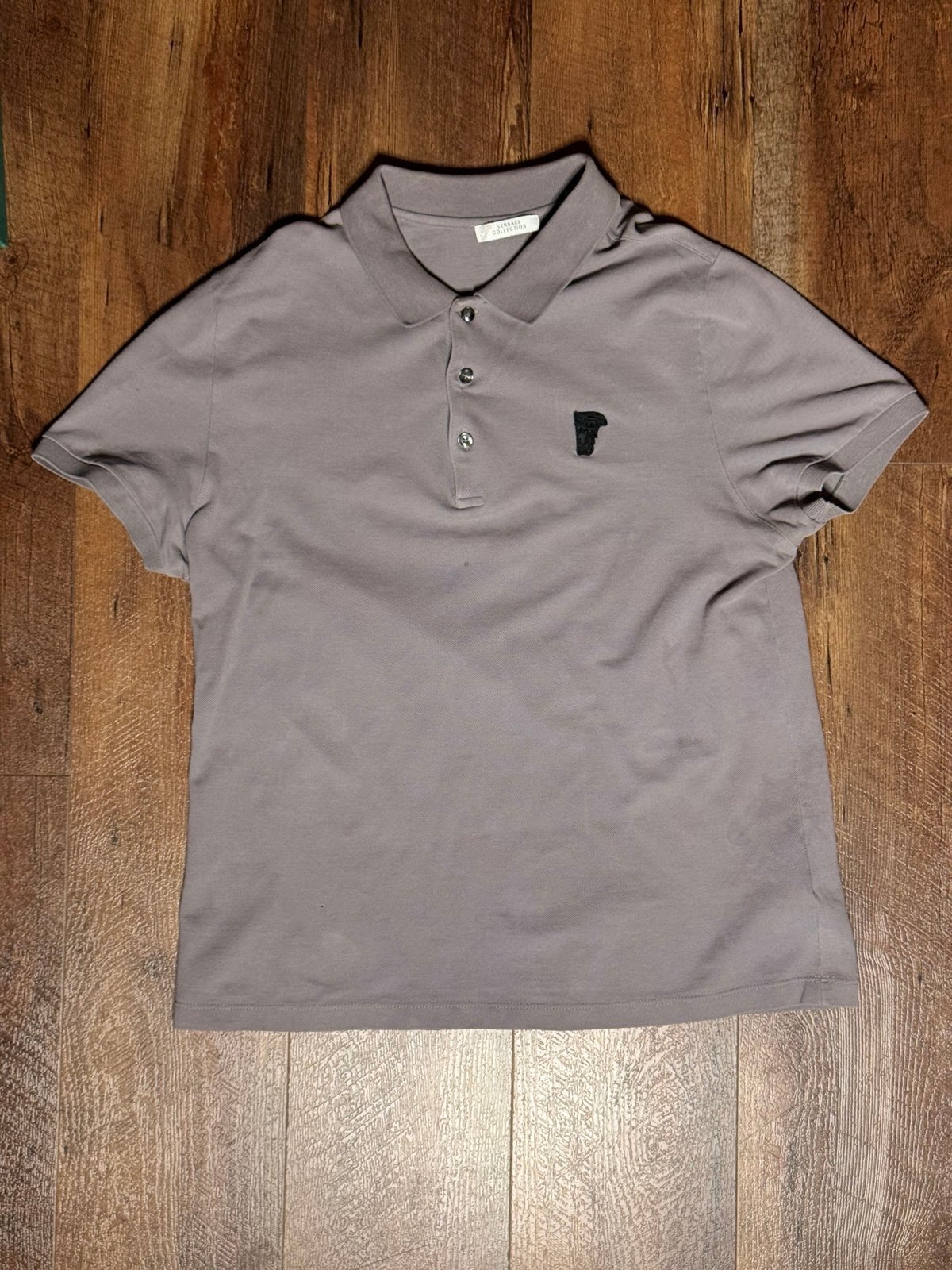 Versace Slim Fit Gray XL Men’s Polo Shirt