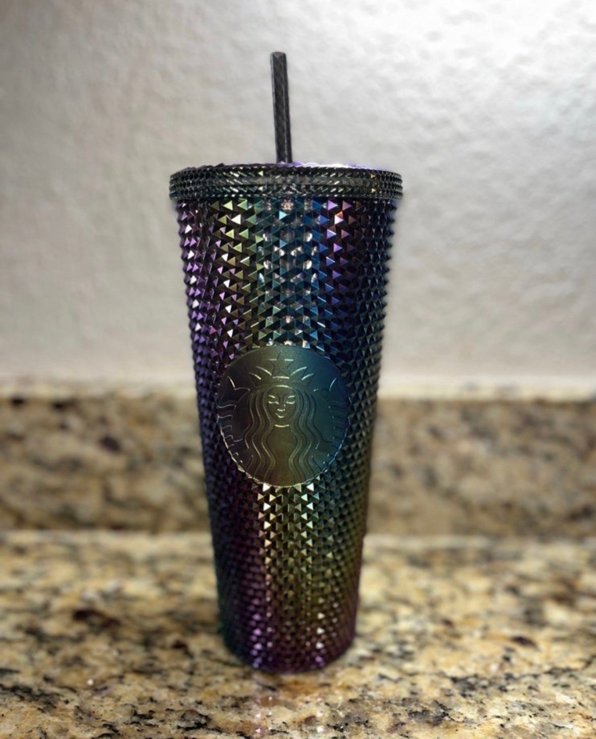 Starbucks 2023 Fall halloween 24oz Oil Slick Studded Tumbler