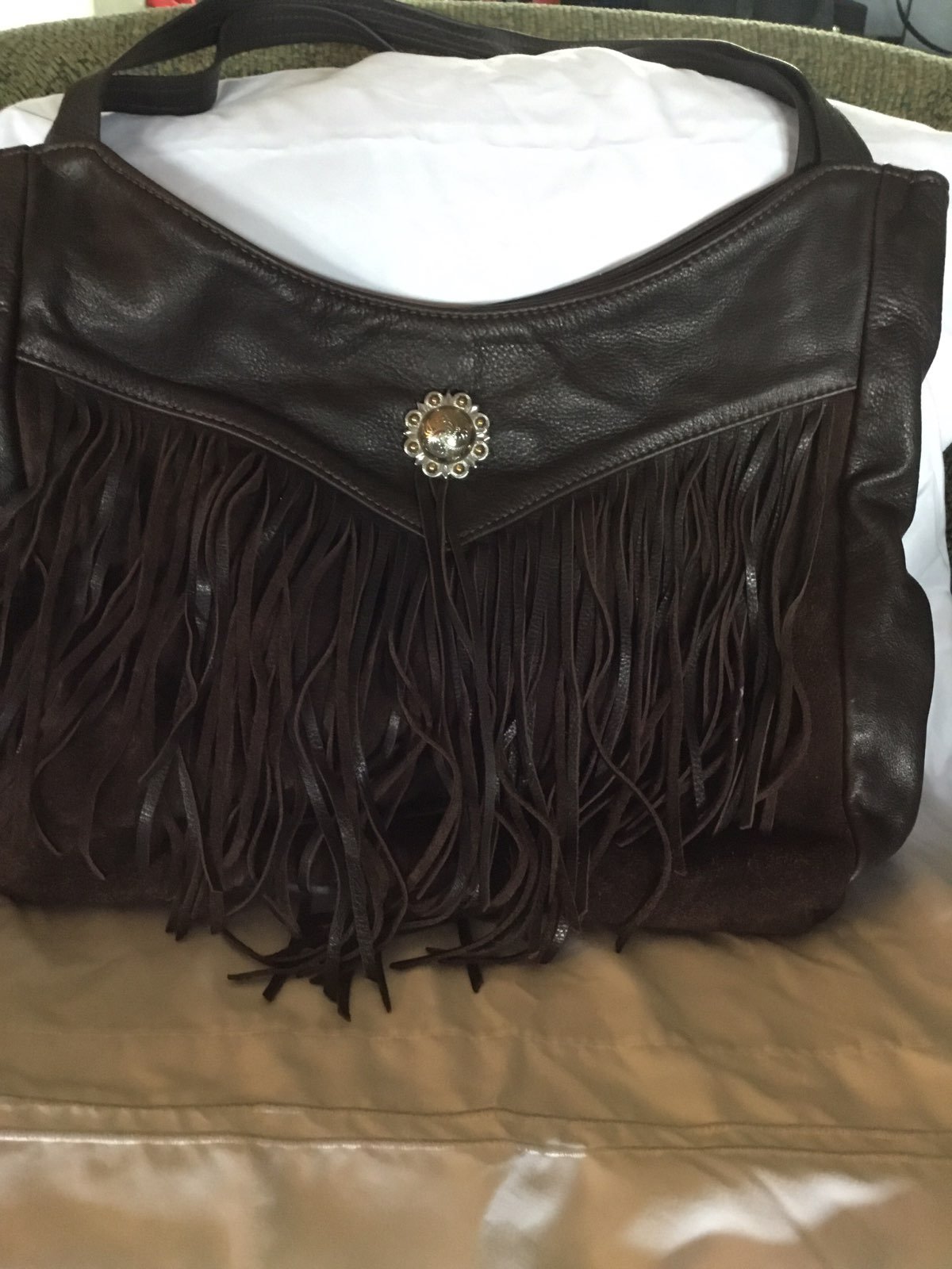 Handmade leather handbag