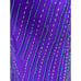 Vintage 90's Sleeveless Halter V-Neck Beaded Purple Evening Gown Silk Dress Sz 4