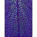 Vintage 90's Sleeveless Halter V-Neck Beaded Purple Evening Gown Silk Dress Sz 4