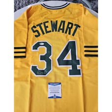 Dave Stewart Autographed/Signed Jersey Beckett COA Oakland A's Athletics