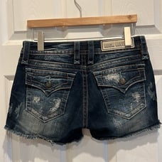 ROCK REVIVAL Distressed Denim Shorts