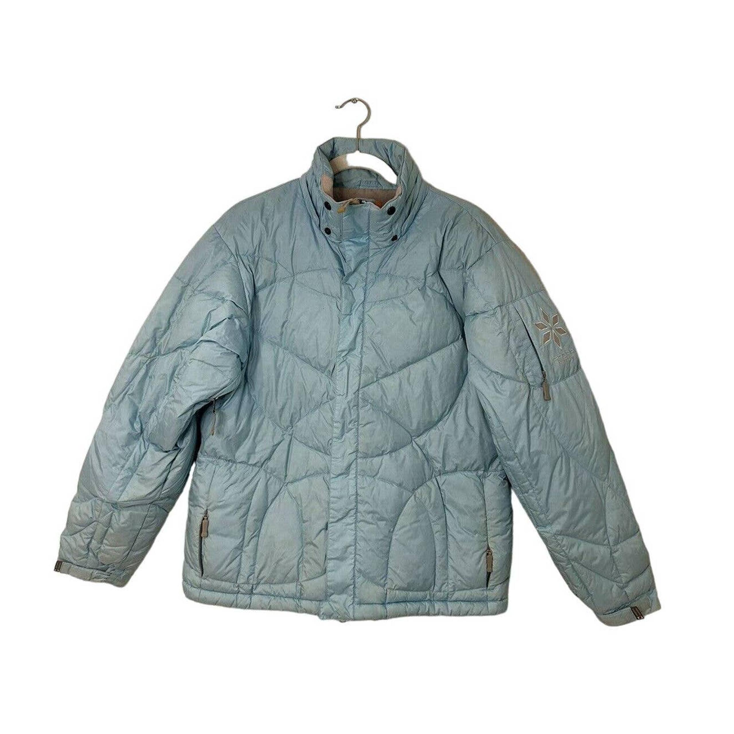 Burton Women’s Medium Blue Goose Down Puffer Winter Coat Jacket