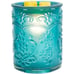Pioneer Woman Teal Amelia Embossed Glass Scented Wax Warmer Full Size*New*