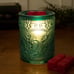Pioneer Woman Teal Amelia Embossed Glass Scented Wax Warmer Full Size*New*