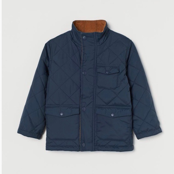 H&M Preppy Classic Boys Fall Quilted Jacket Size 6X