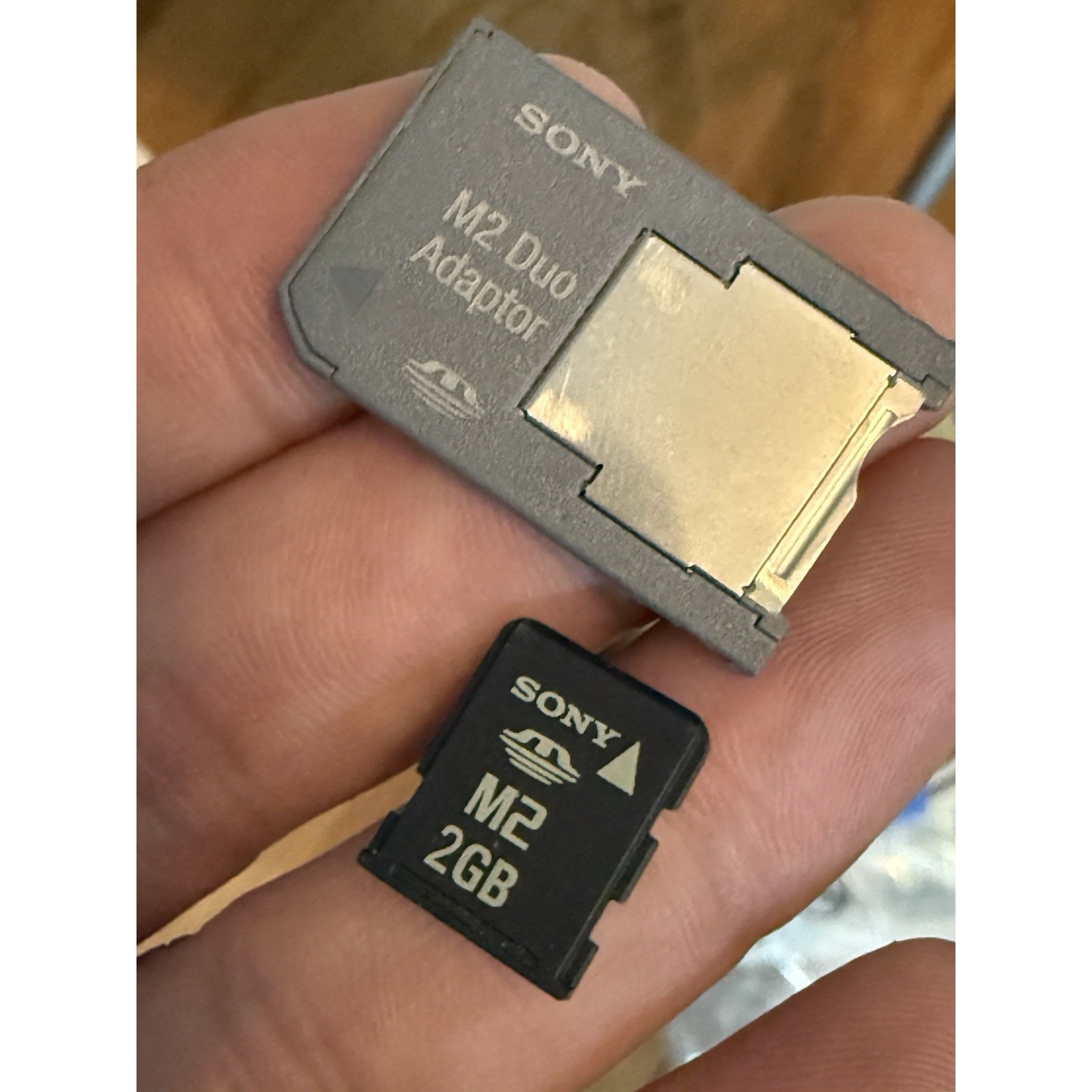 Original Genuine Sony M2 2GB Memory Card for PSP Go or PSP with Adapter Used