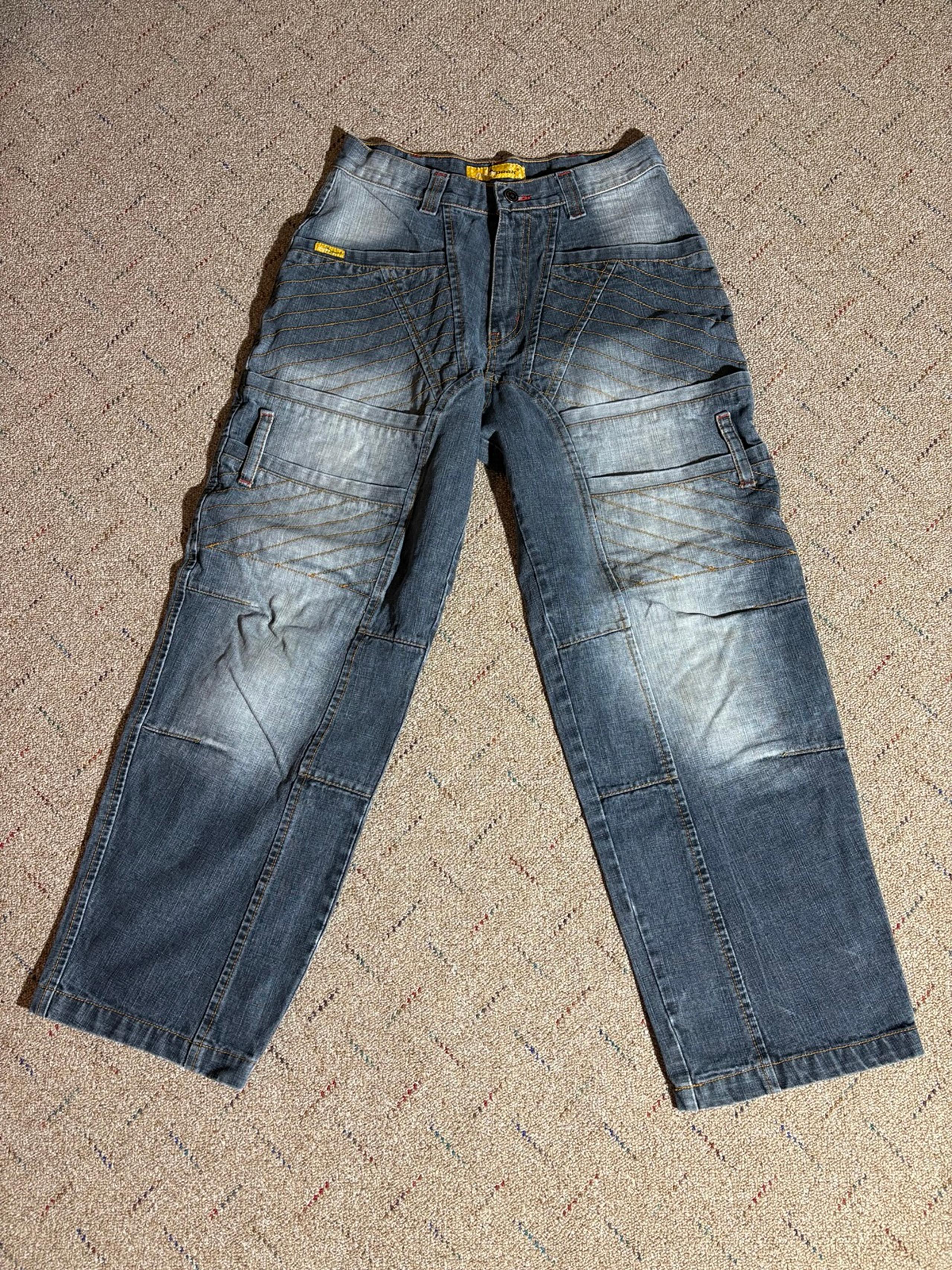 Vintage Y2K North Peak Jeans Baggy Wide Skater Loose JNCO Style Men’s 32x28