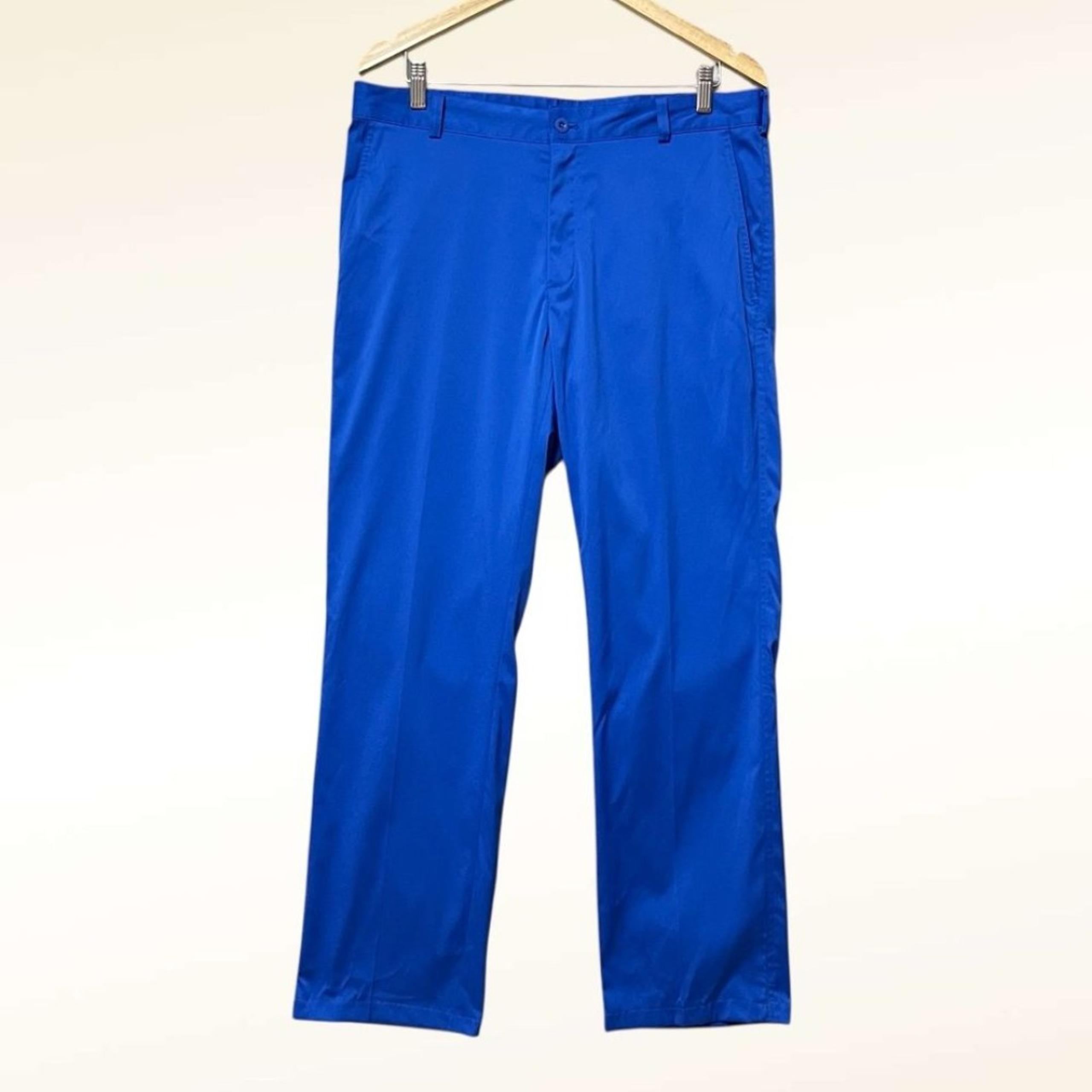Nike Mens Blue Golf Pants Size 34X32 Dri Fit Active Athleisure