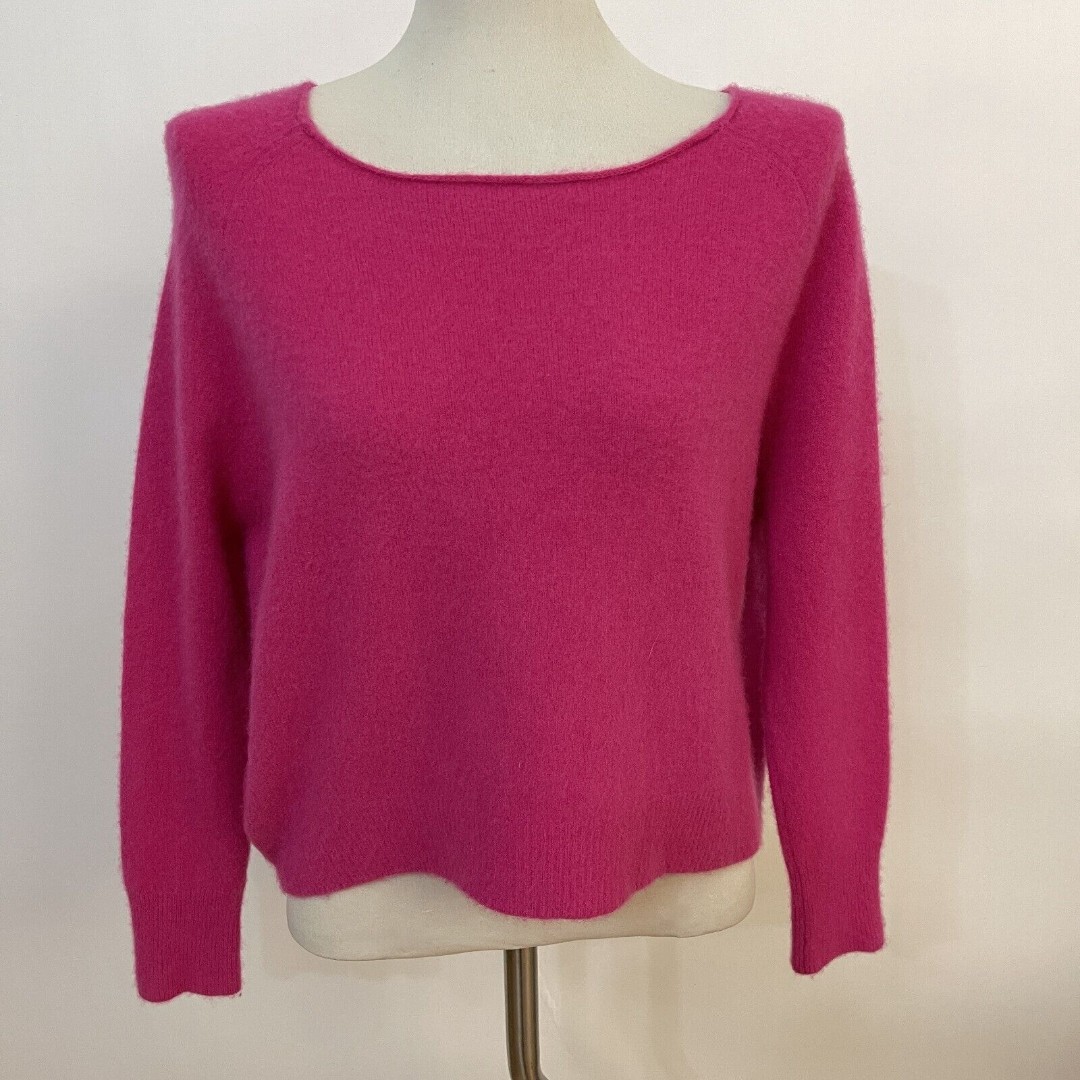 Quince Sweater Large X-large Pink 100% Cashmere