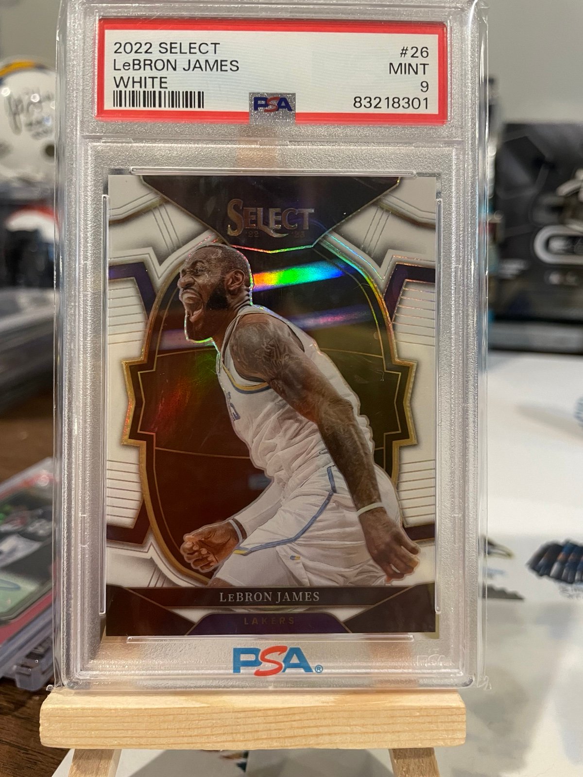 Lebron James White Prizm /149 PSA 9