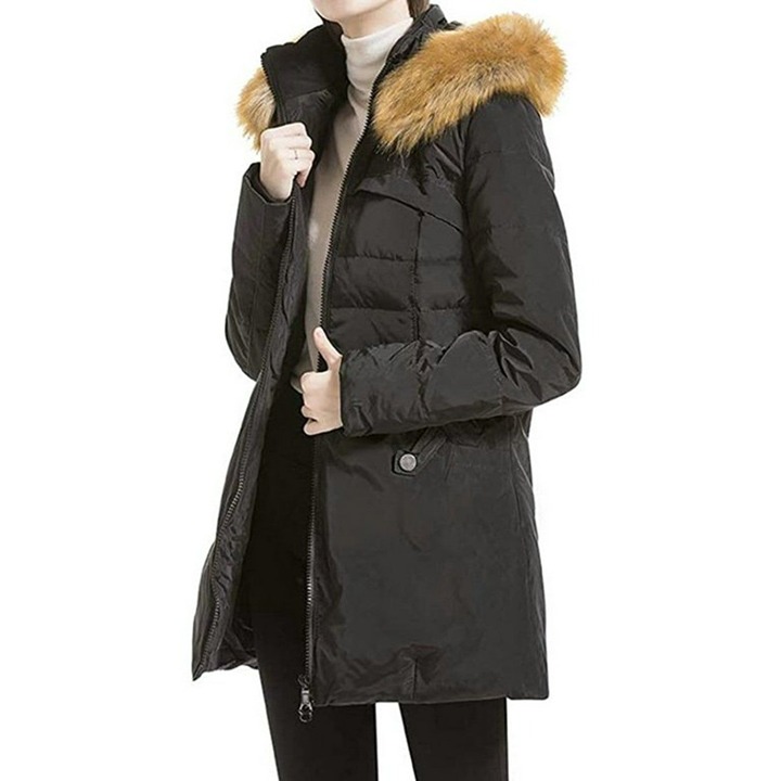 Imperfect Orolay Duck Down feathered Jacket with large pockets size S