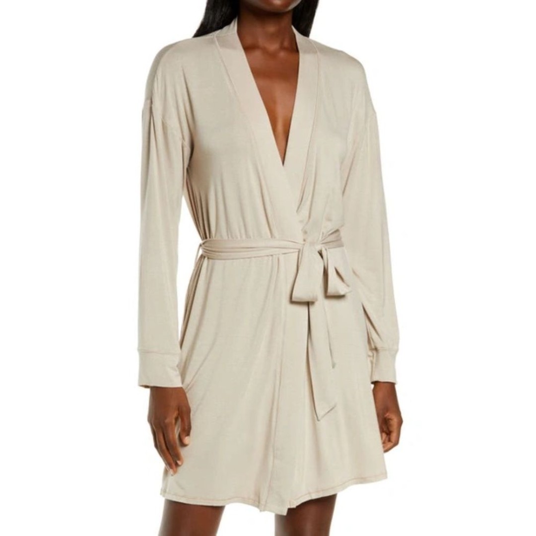 New Skims Sleep knit robe in Taupe Size 4X