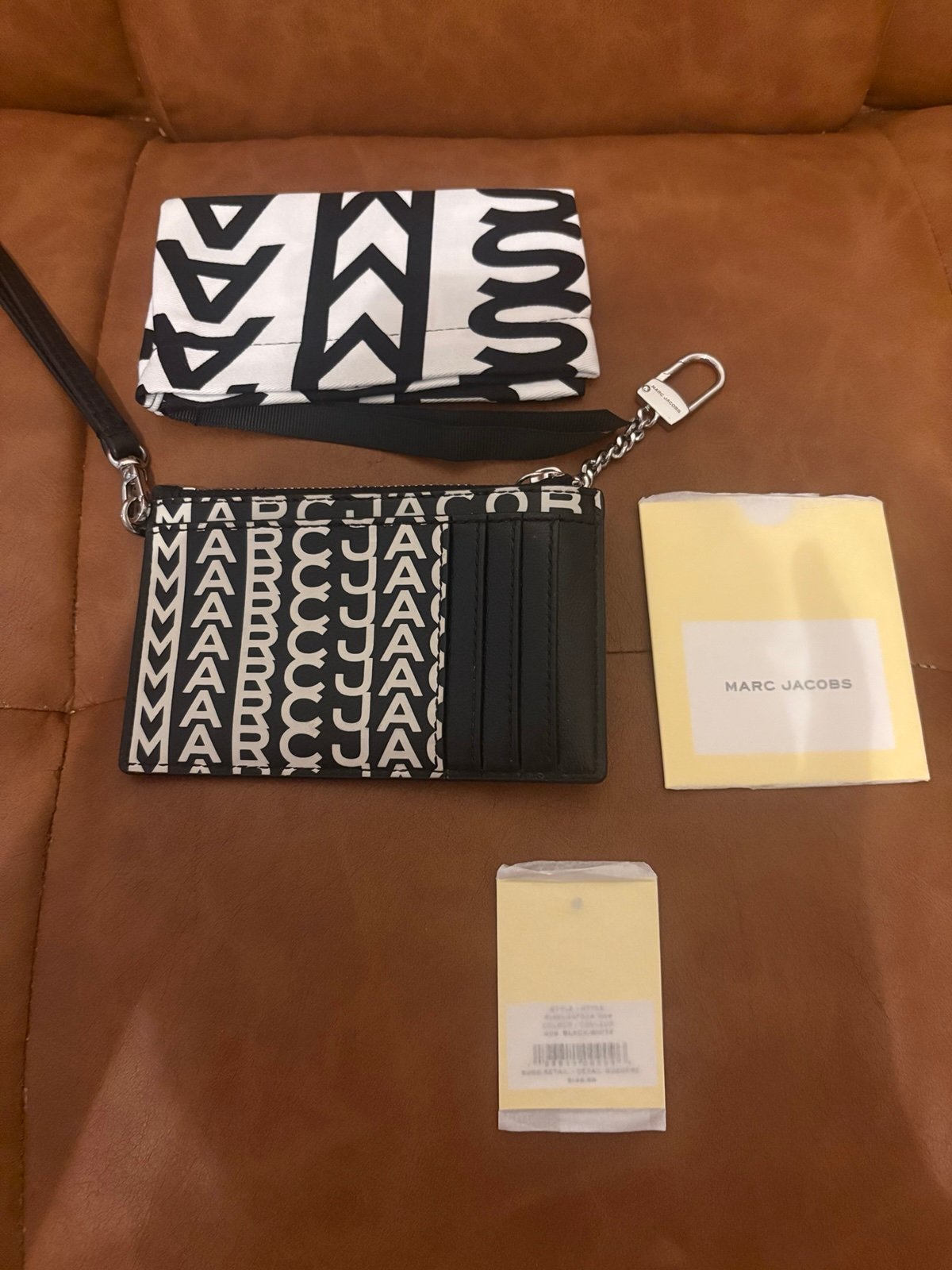 Marc Jacobs Black and White Wristlet