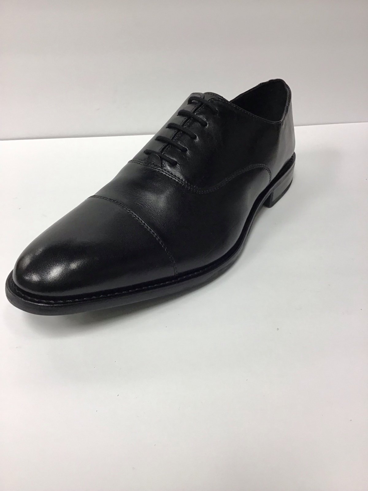 Anthony Veer Clinton Cap Toe Goodyear Welted Oxford Leather Black Size 14M