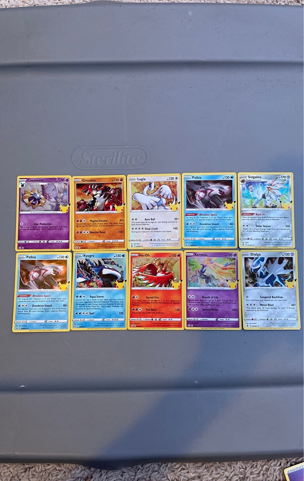 Pokemon celebration cards