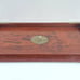 Vintage Mid 20th Century Chinese Rosewood And Brass Serving Tea Tray Chinoiserie