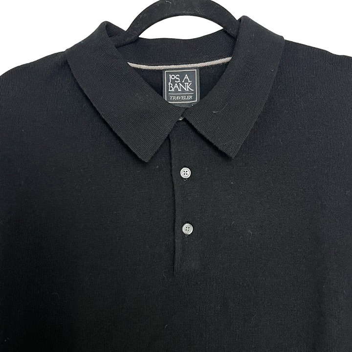 は自分にプチご褒美を NWT Resistant Fade Wool Merino Black Traveler Bank A Jos トップス