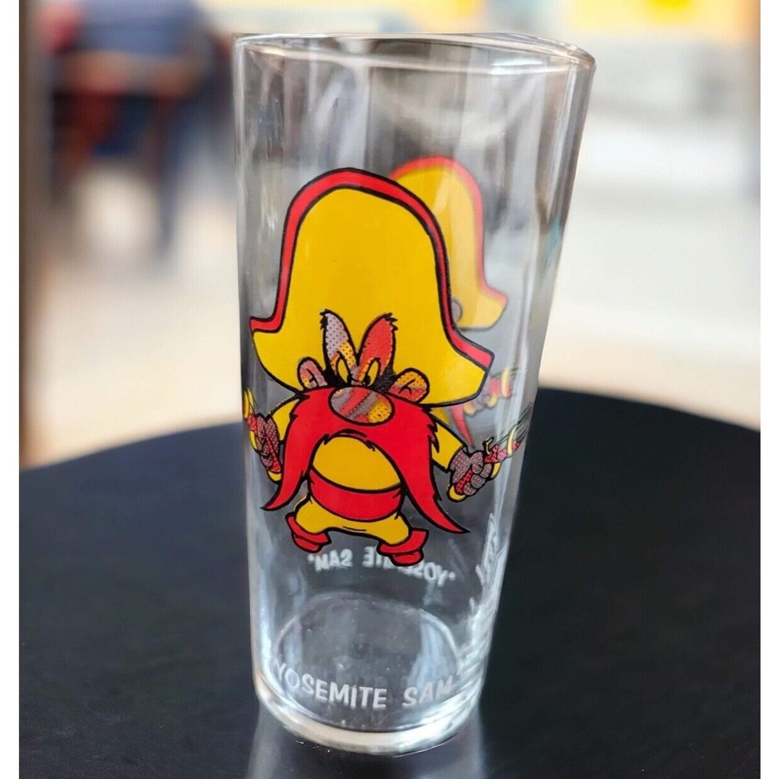 Vtg Yosemite Sam Drinking Glass Pepsi Collectors Series 1973 Looney Tunes 70s