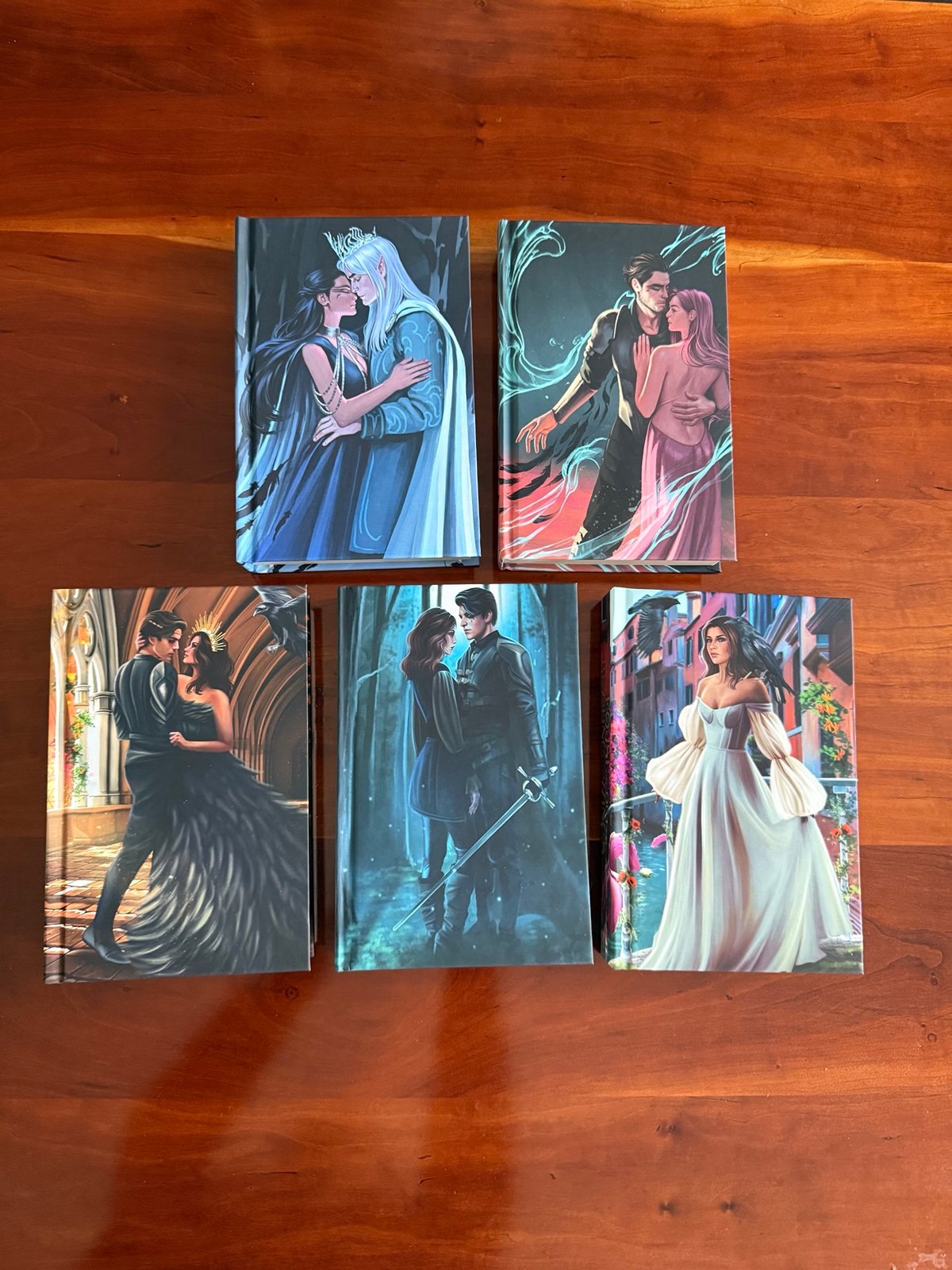 Kingdom Of Crows OOP hardcovers complete series + character art, hand-signed