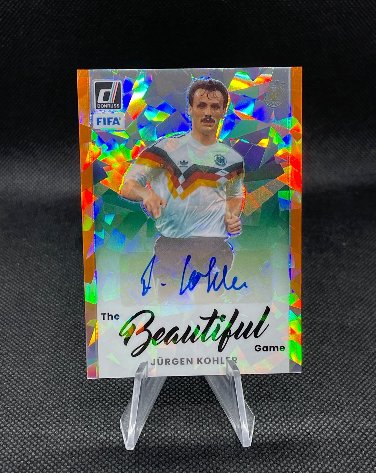 2022-23 Donruss FIFA Soccer Jurgen Kohler Orange Ice Prizm Autograph