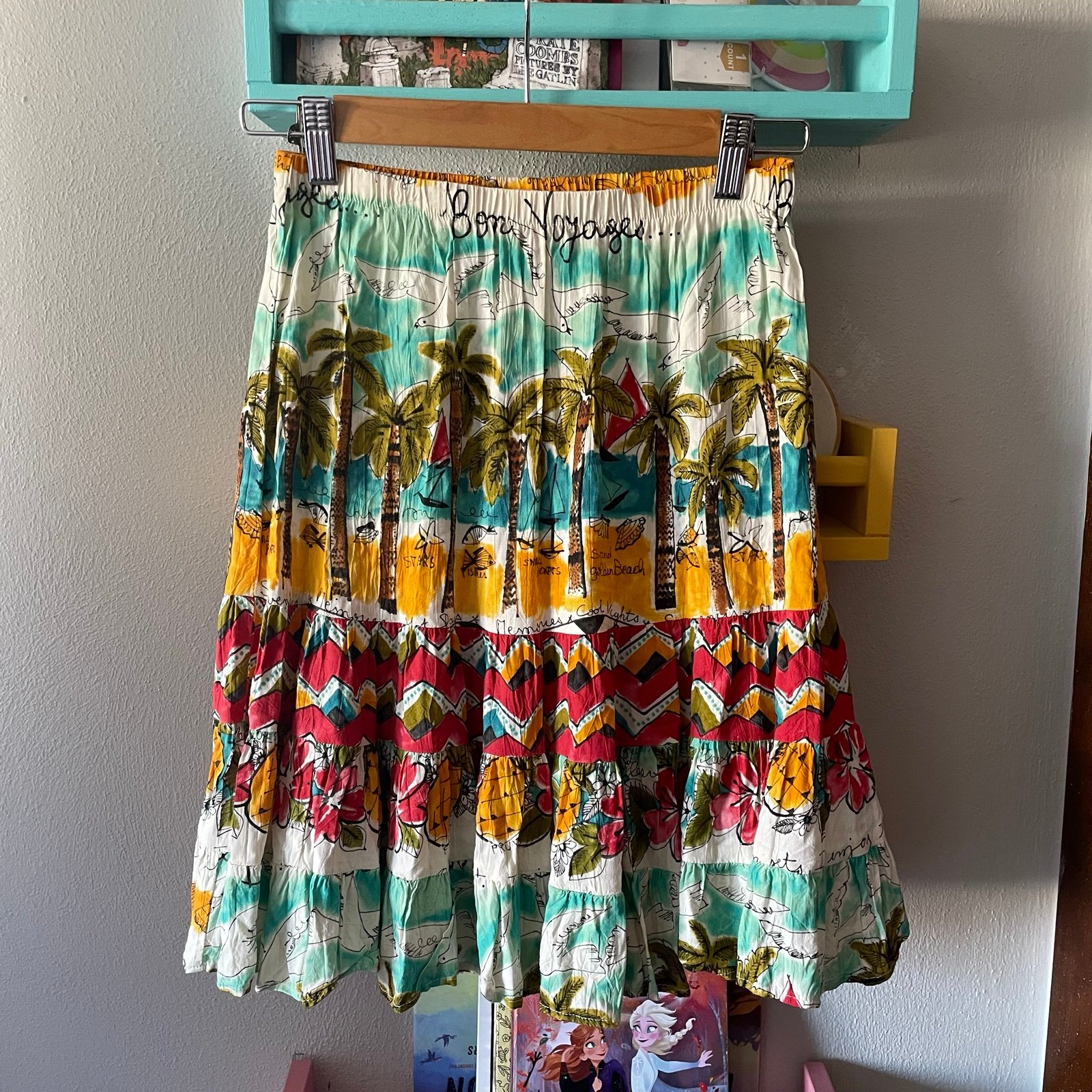 Jams world hattie ruffle tropical island skirt